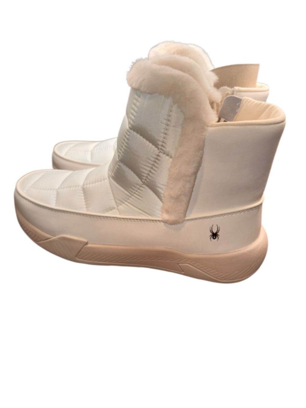 Women's Spyder Lumi Winter Boots 8.5 White Beige - Picture 3 of 8